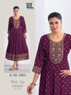 Womaniya Pro By Blue Hills Rayon Ladies Anarkali Kurti Wholesale Market In Surat